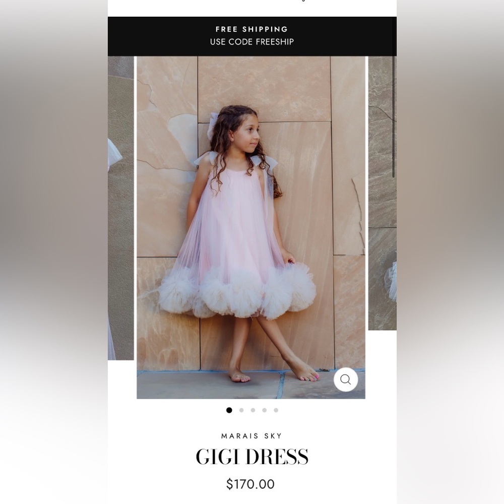 Marais Sky girl size 5/6 tulle Dress